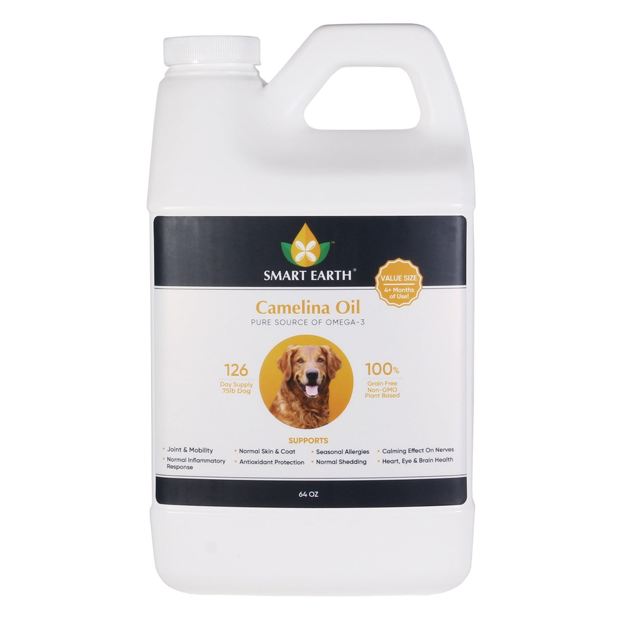 Smart Earth Camelina Oil 64 oz. Dog Supplement