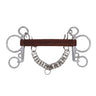 AJR Baby Pelham Leather Mullen Bit