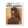 Creative Escapes Wild Horses Colouring Book