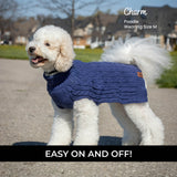 Shedrow K9 Brentwood Pull en tricot torsadé pour chien Plus