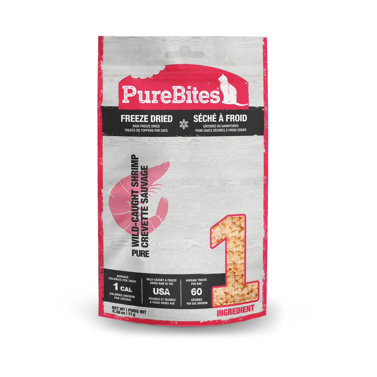 PureBites Freeze Dried Shrimp Cat Treats 11 g