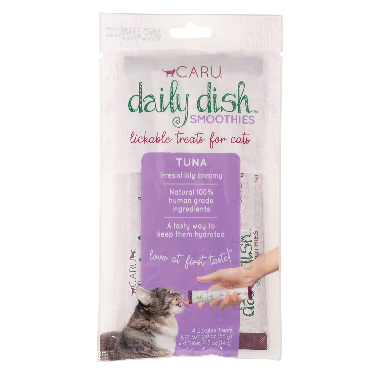 Caru Tuna Daily Dish Smoothie Cat Treat - Pack of 4
