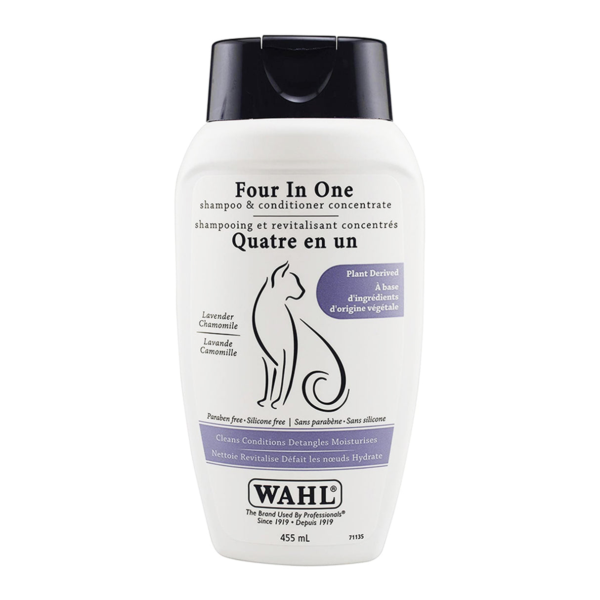 Wahl 4-In-1 Cat Shampoo & Conditioner 455 mL