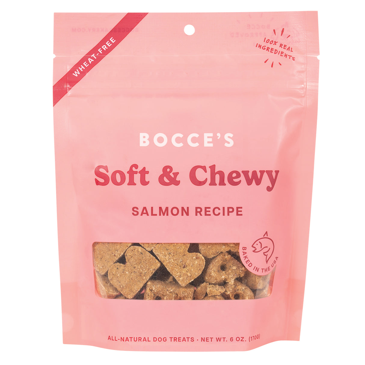 Bocce's Bakery Salmon Soft & Chewy Dog Treat 6 oz.