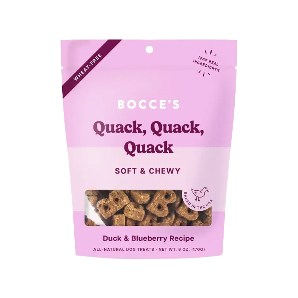 Bocce's Bakery Quack Quack Quack Soft & Chewy Dog Treats 170 g