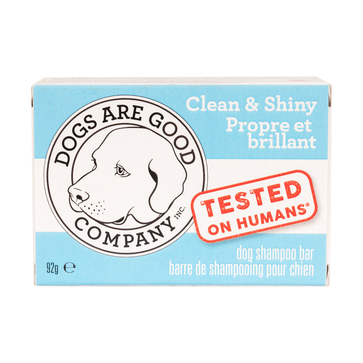 Dogs Are Good Co. Barre de shampooing Clean &amp; Shiny à la citronnelle 92 g