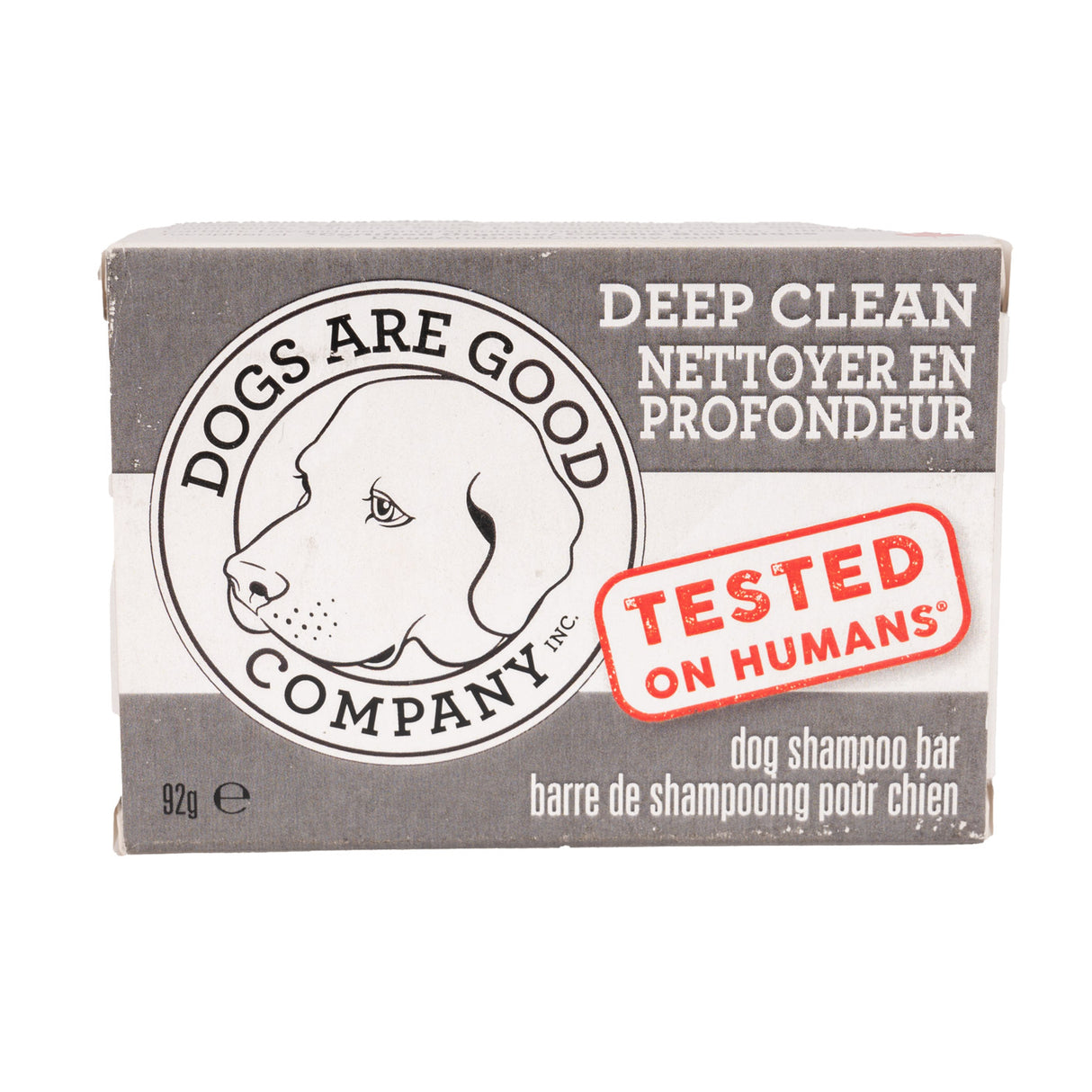Dogs Are Good Co. Barre de shampoing au charbon Deep Clean 92 g
