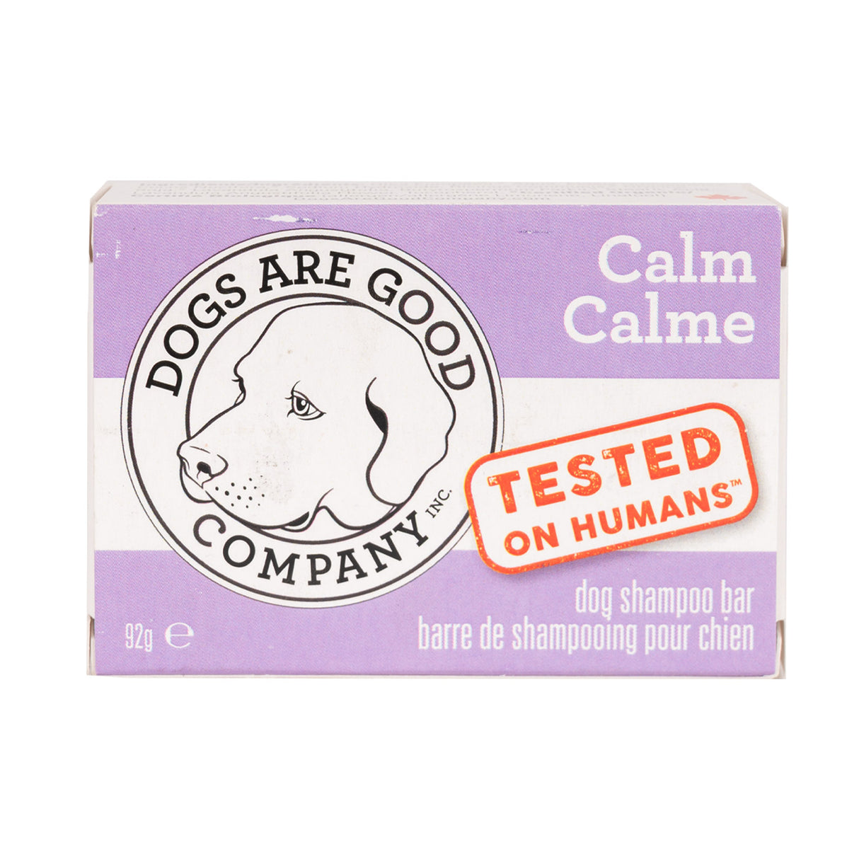 Dogs Are Good Co. Barre de shampoing Calm à la lavande 92 g