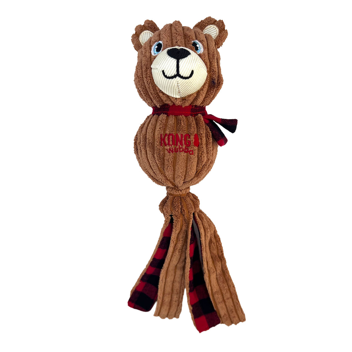 Kong Holiday Wubba Corduroy Bear - Large