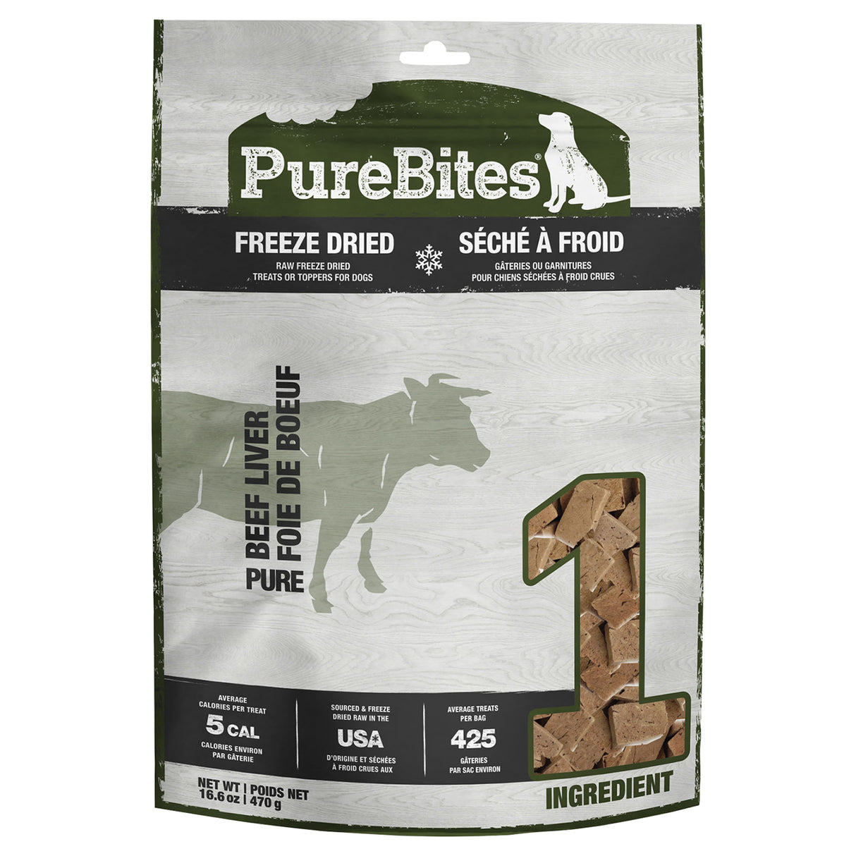 PureBites Freeze Dried Beef Liver 470 g