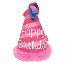 Fou Fou Brands Pink Birthday Hat Crinkle Plush Dog Toy