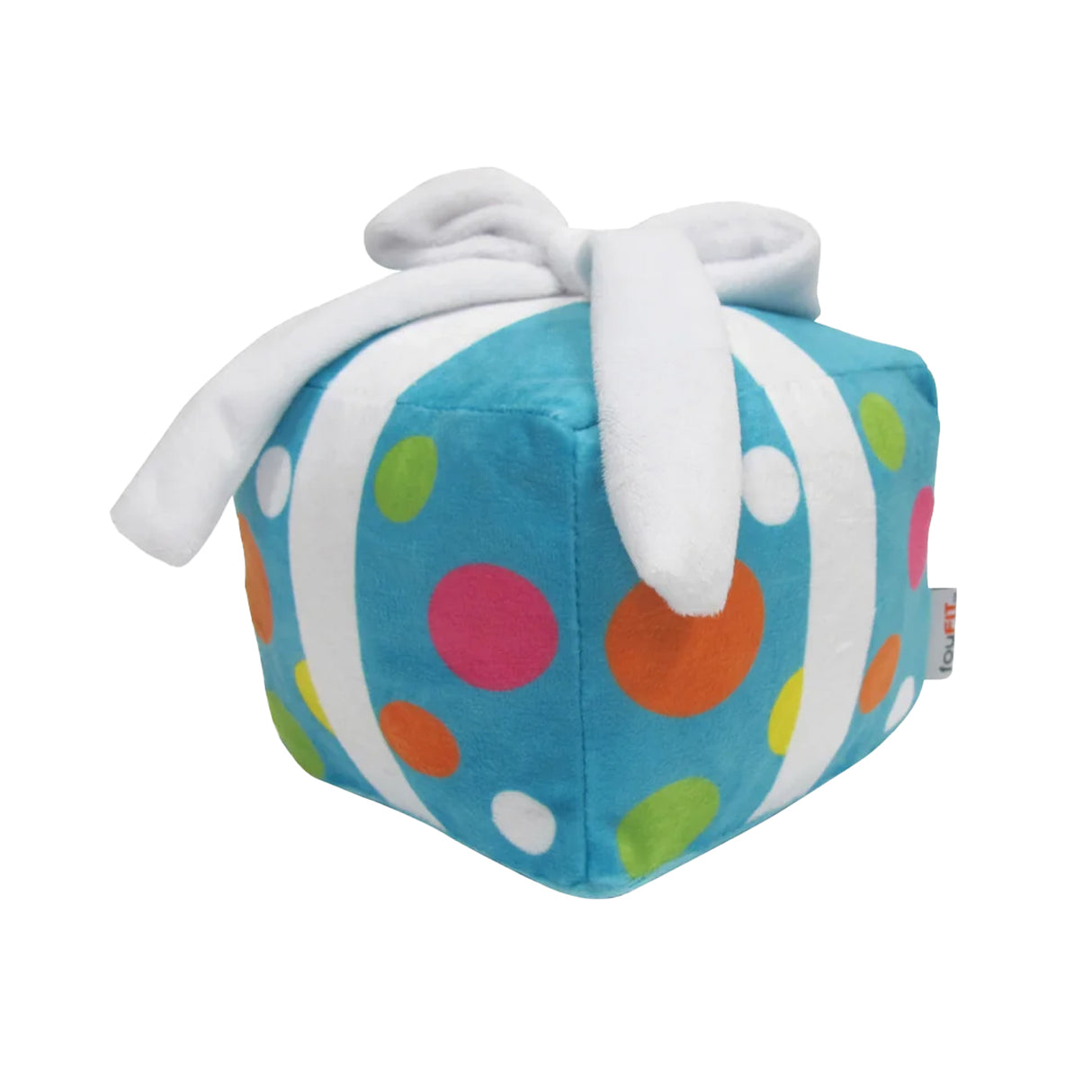 Fou Fou Brands Birthday Present Blue Plush Dog Toy