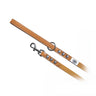 Laisse Buddy Belt en nylon avec accents en cuir – 1,3 cm x 1,2 m