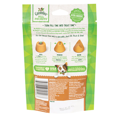 Greenies Pill Pockets Comprimés pour chiens au beurre d'arachide 3,2 oz.