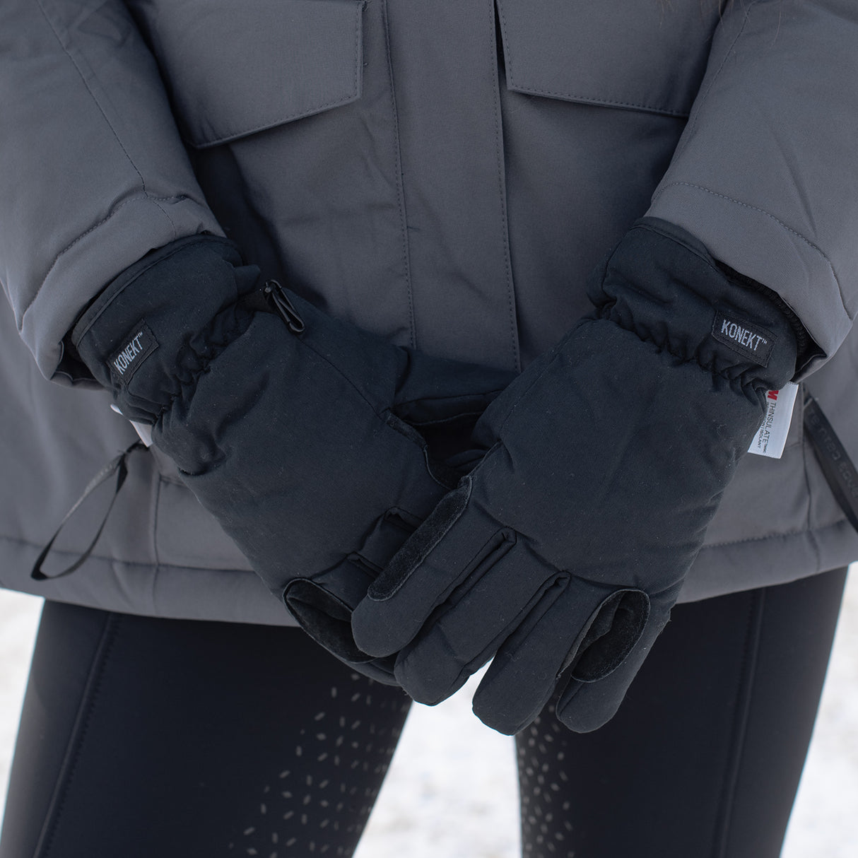 Konekt Micro Fibre Winter Gloves