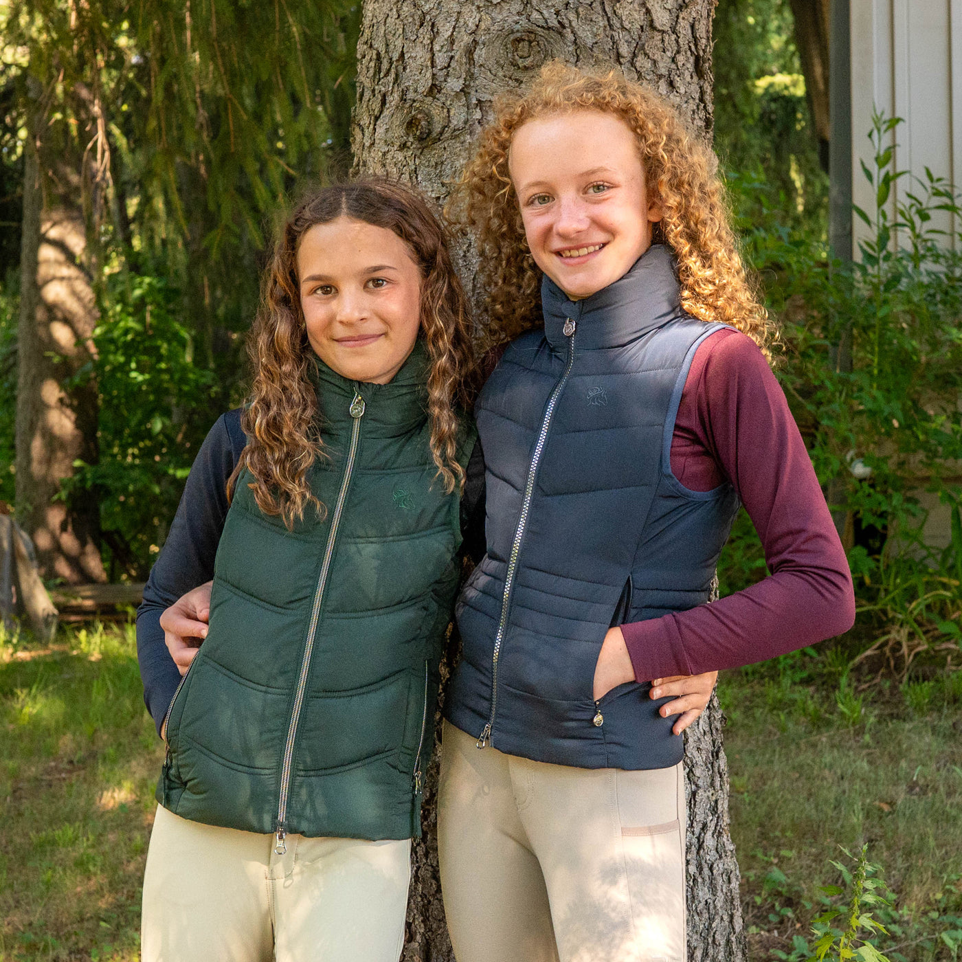 Kinder Winter-Reitjacke Mia Oliv-Grün Kinder Winter-Reitjacke Mia Oliv-Grün