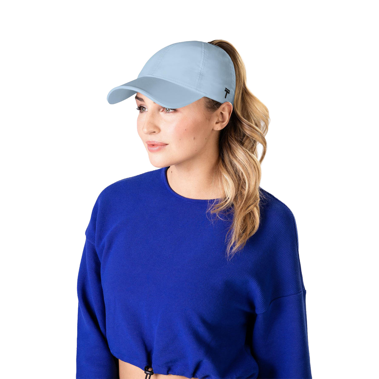 Top Knot Casquette haute performance en queue de cheval pour femme