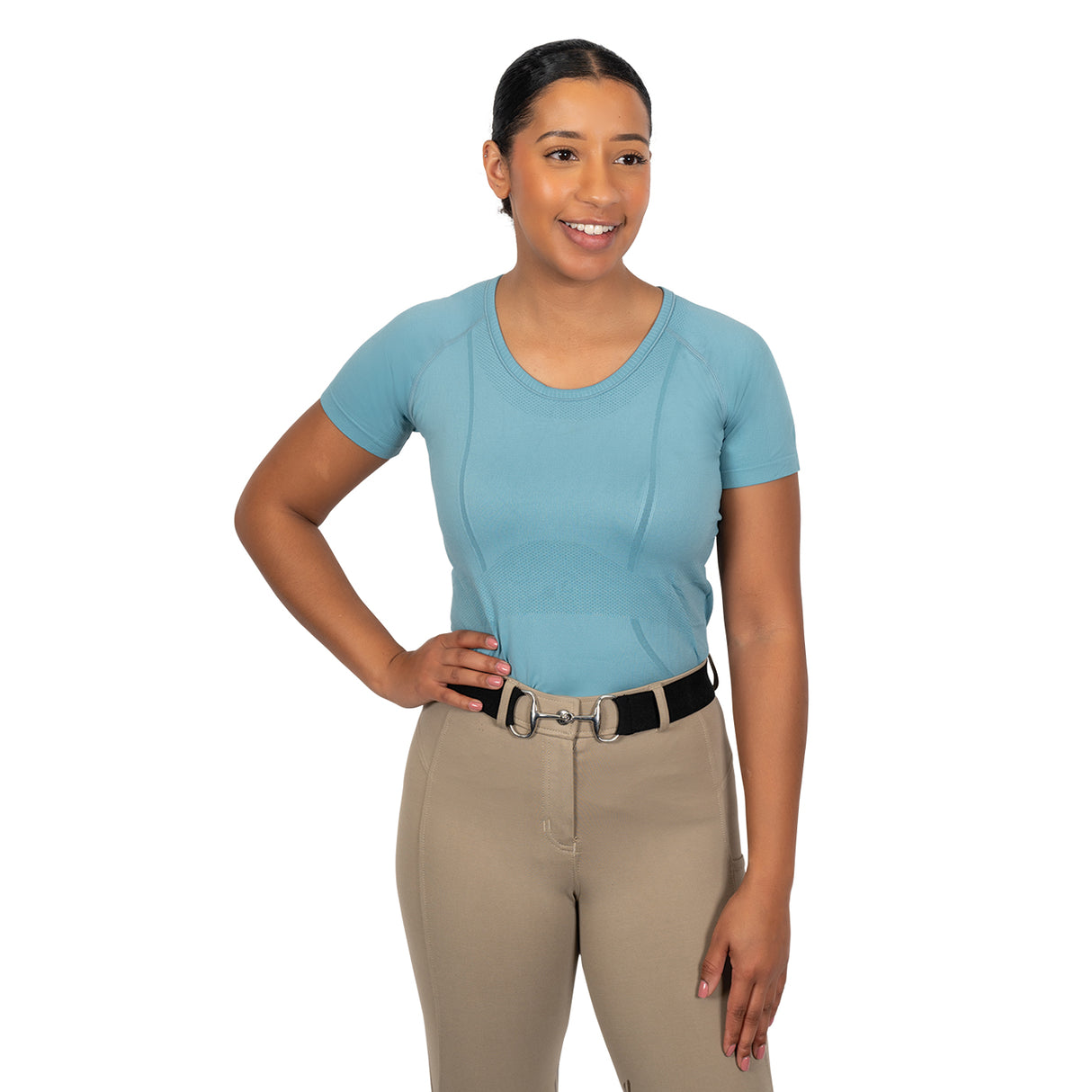 Haut à manches courtes sans couture TemTeq Liso