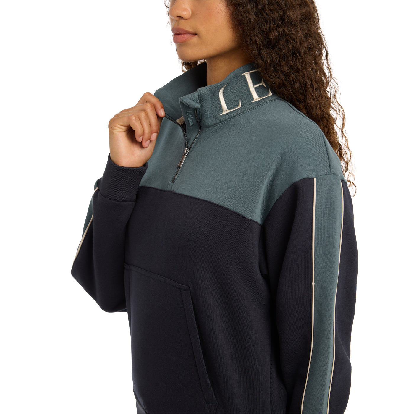 LeMieux Kali Quarter Zip Sweatshirt Greenhawk Equestrian Sport