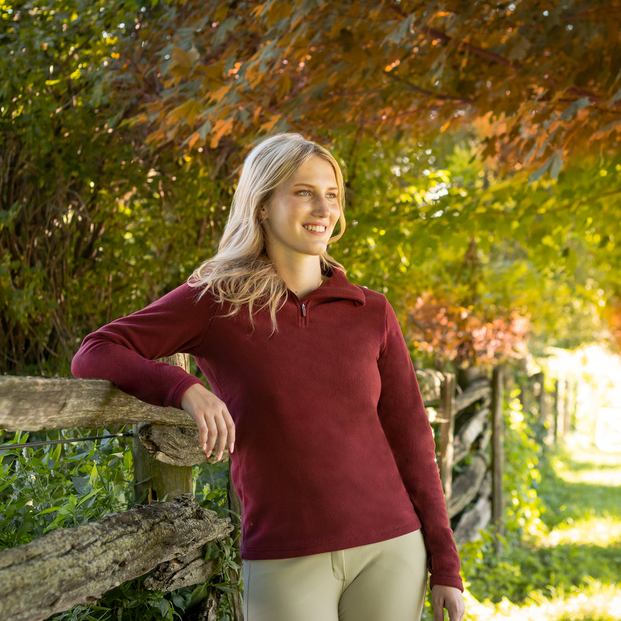 Aerion Rowan Fleece Quarter Zip Top