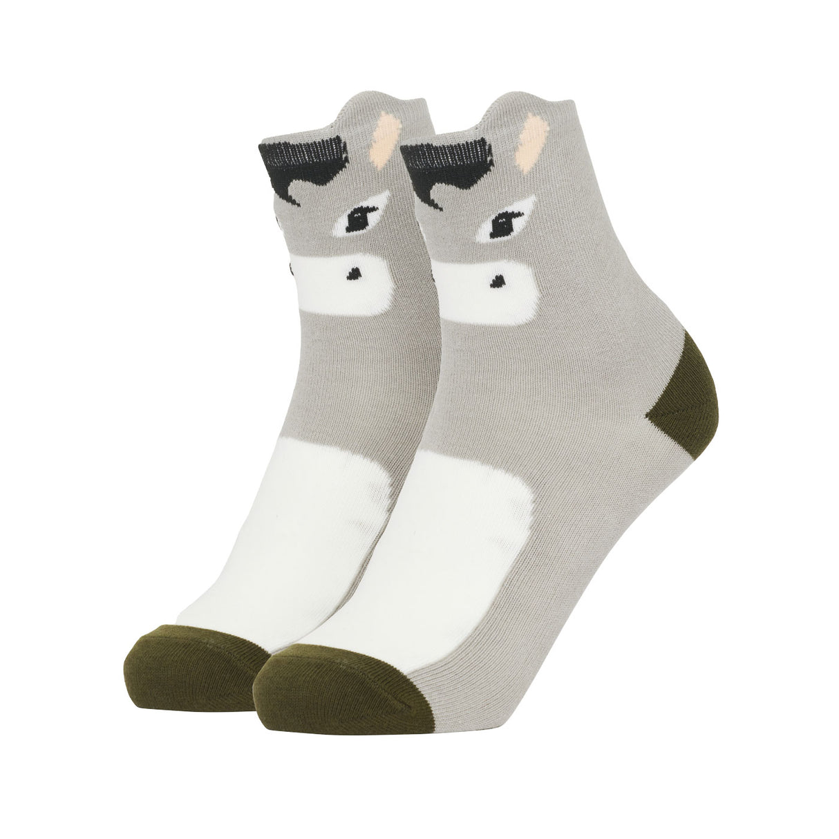 Chaussettes miniatures LeMieux à motif d'âne - Lot de deux - Pour enfants