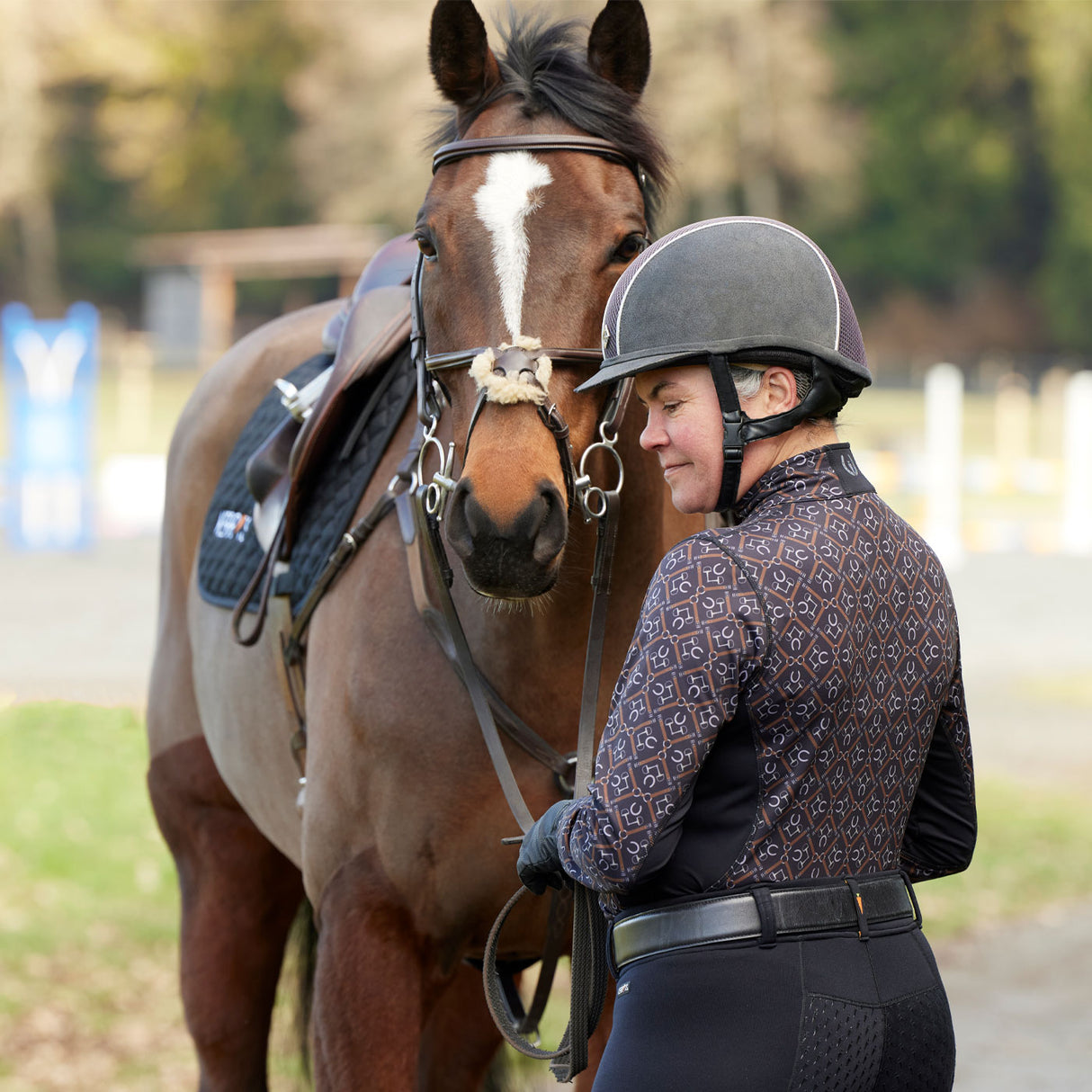 Haut technique imprimé en polaire Kerrits On Course