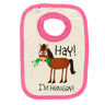 Bavoir pour bébé Lazy One Hay I'm Hungry