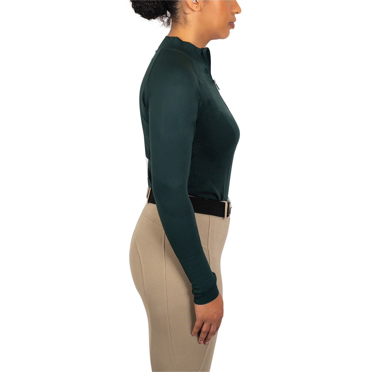 TemTeq Liso Seamless Quarter Zip Long Sleeve Top