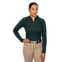 Haut Liso Seamless à manches longues et fermeture quart de zip TemTeq