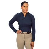 TemTeq Liso Seamless Quarter Zip Long Sleeve Top