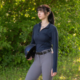 TemTeq Liso Seamless Quarter Zip Long Sleeve Top