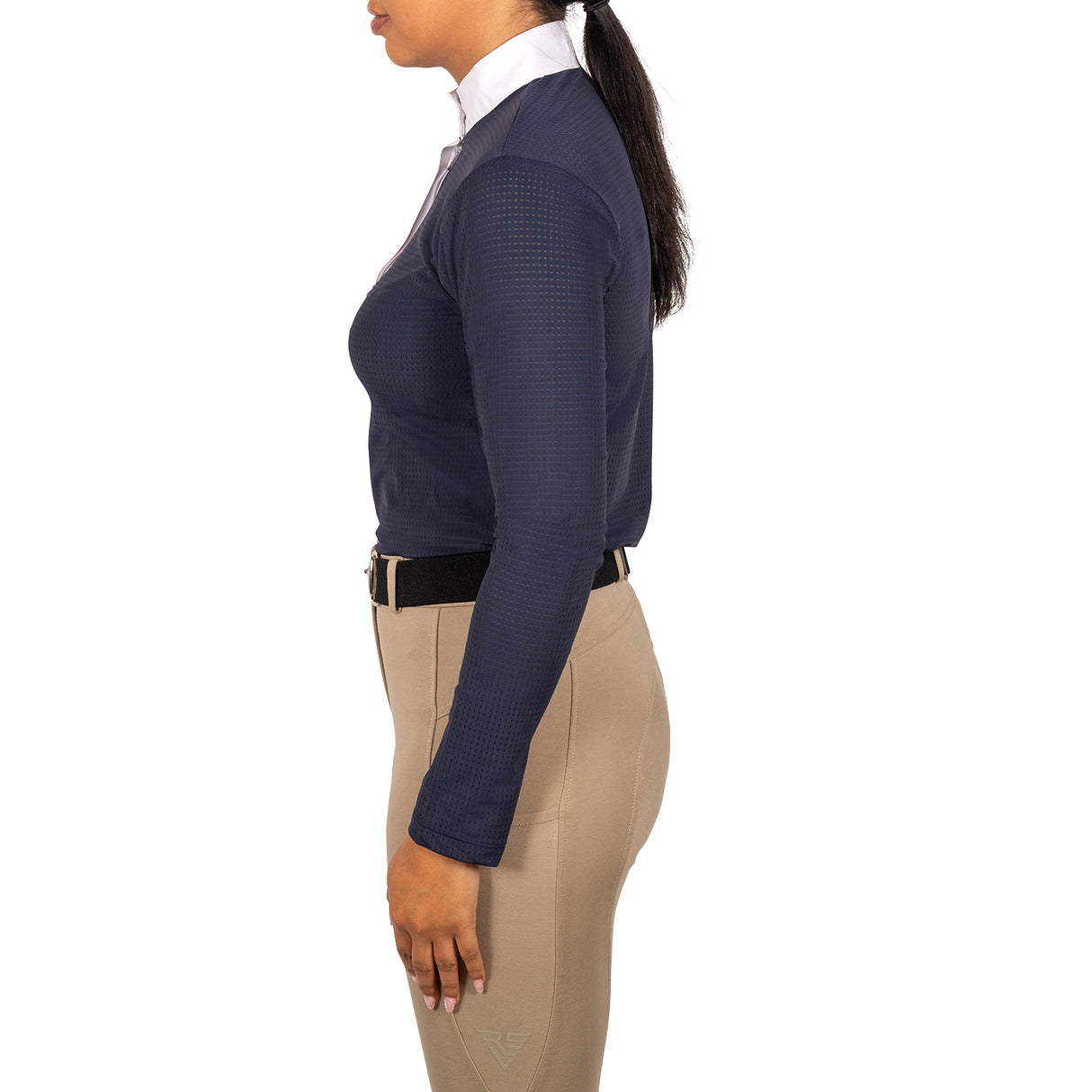 Elation Platinum Sicily Perforated Long Sleeve Show Shirt