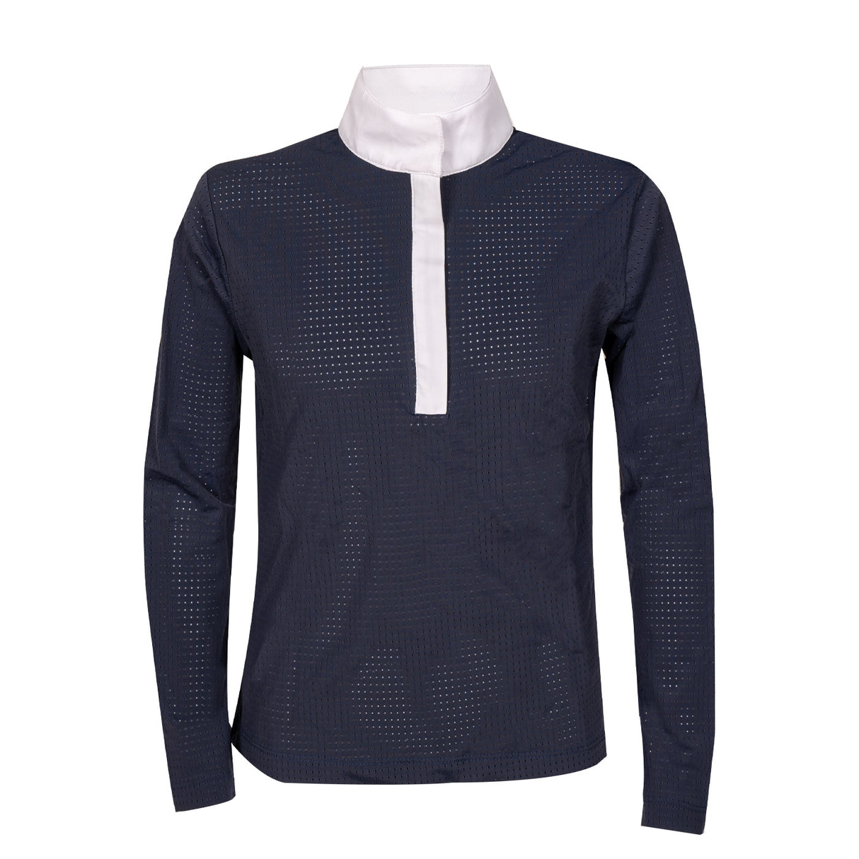 Elation Platinum Sicily Perforated Long Sleeve Show Shirt - Kids'