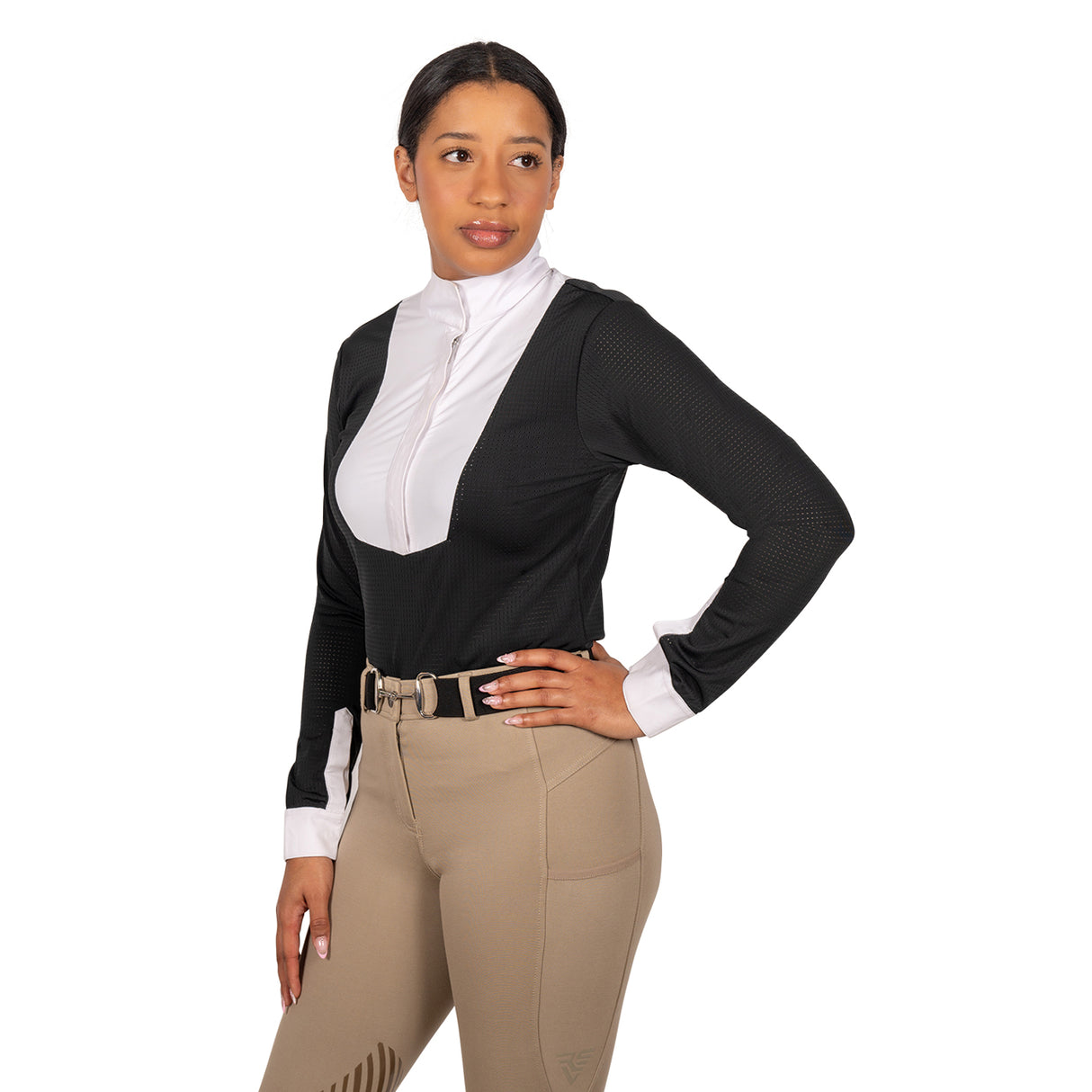 Chemise de concours à manches longues Elation Platinum Bellagio Bib