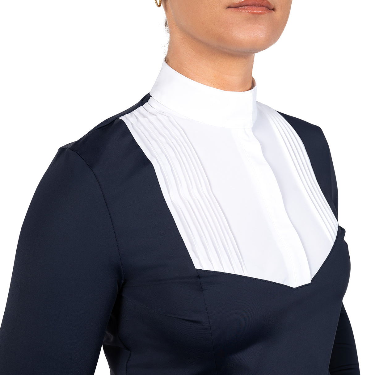 Nikara Emilia Pleat Bib Long Sleeve Show Shirt