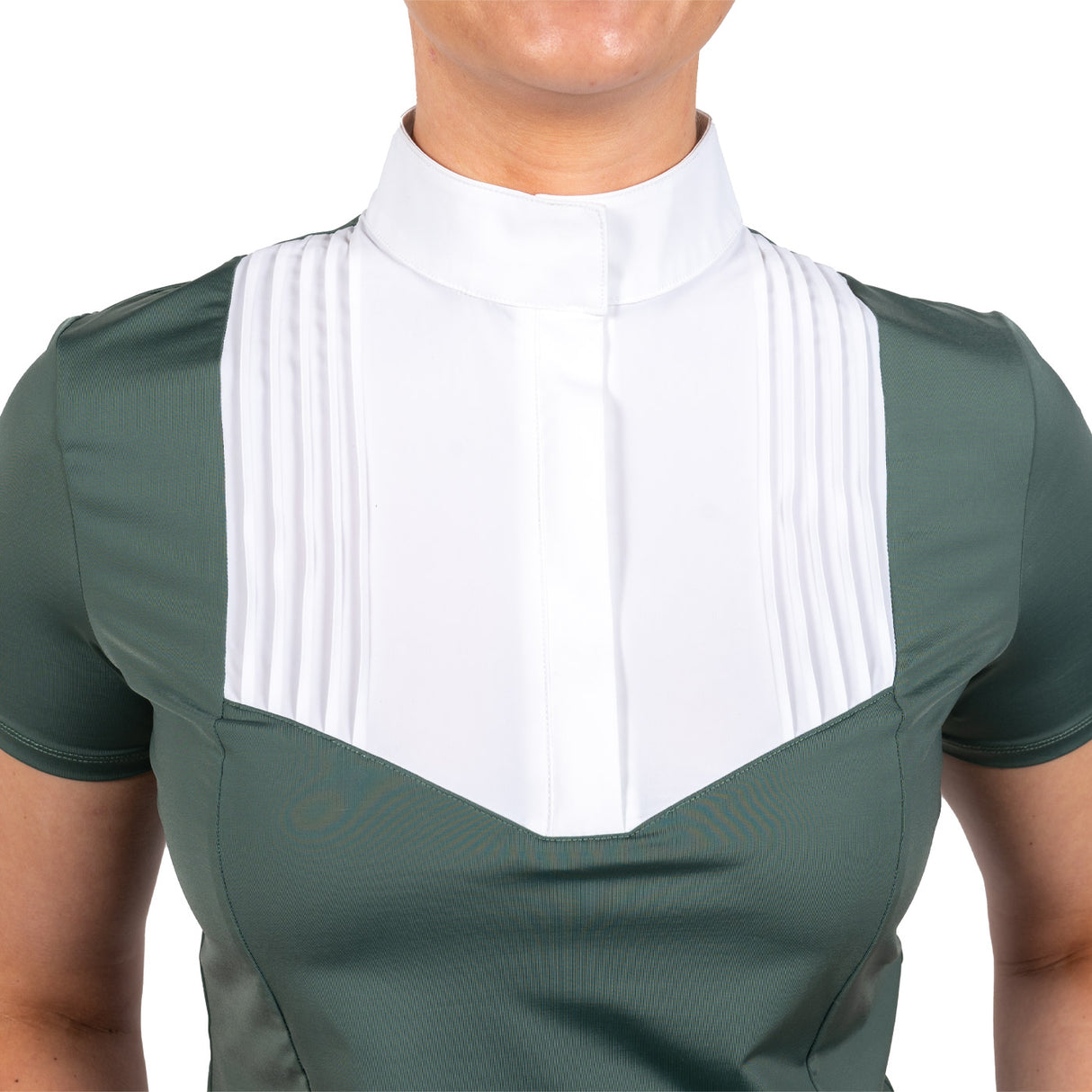 Nikara Emilia Pleat Bib Short Sleeve Show Shirt