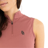 BR Isis Sleeveless Quarter Zip Top