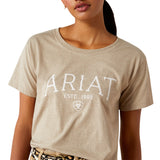 T-shirt coupe carrée avec logo Serif d'Ariat