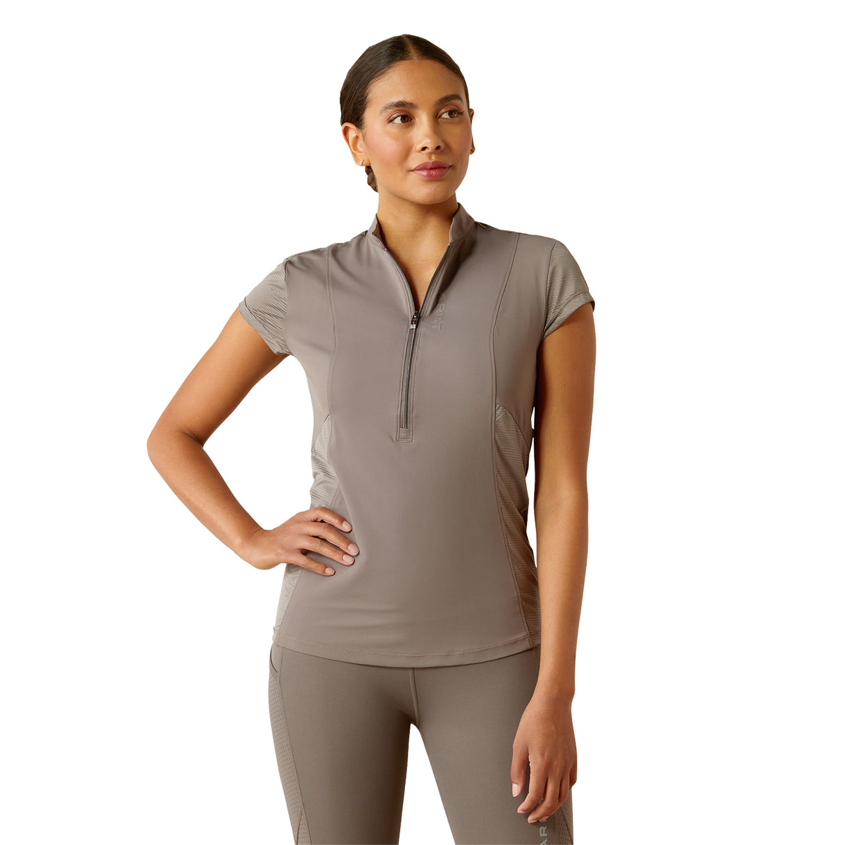 Ariat Breathe Half Zip Cap Sleeve Base Layer