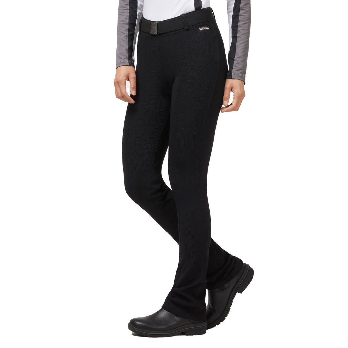 Pantalon d'équitation bootcut Kerrits Microcord avec patch au genou allongé