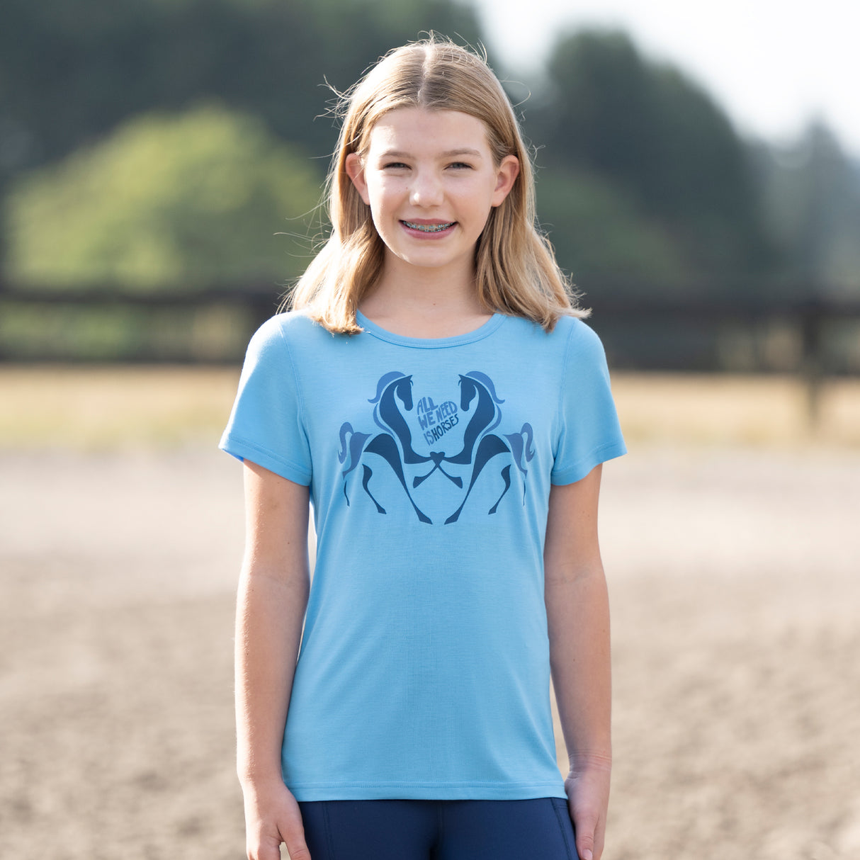 T-shirt Kerrits All We Need Is Horses - Enfant