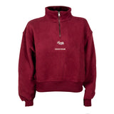 Roots Equestrian Sueded Signature Half Zip Top