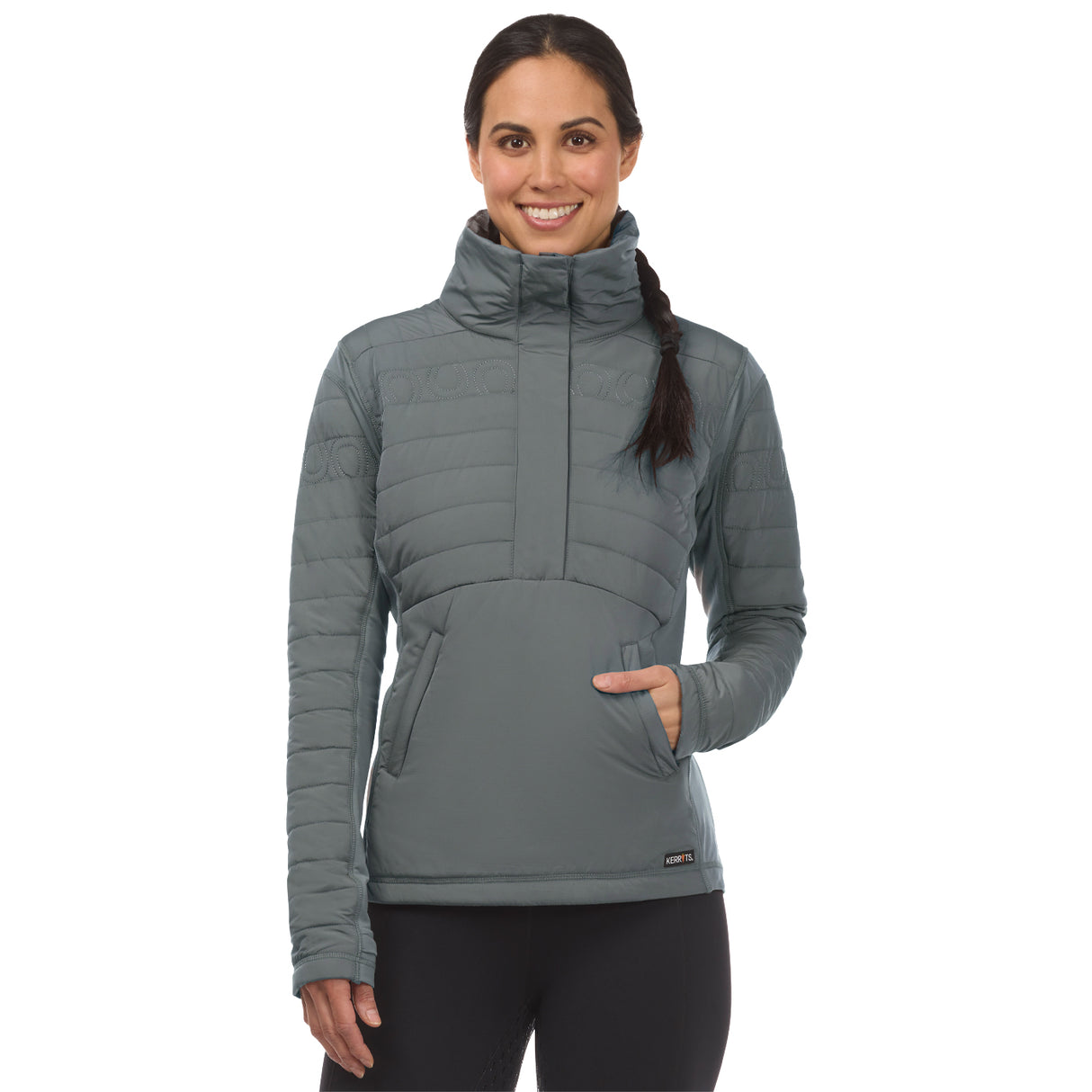Kerrits Hoofprint Quilted Pullover Jacket