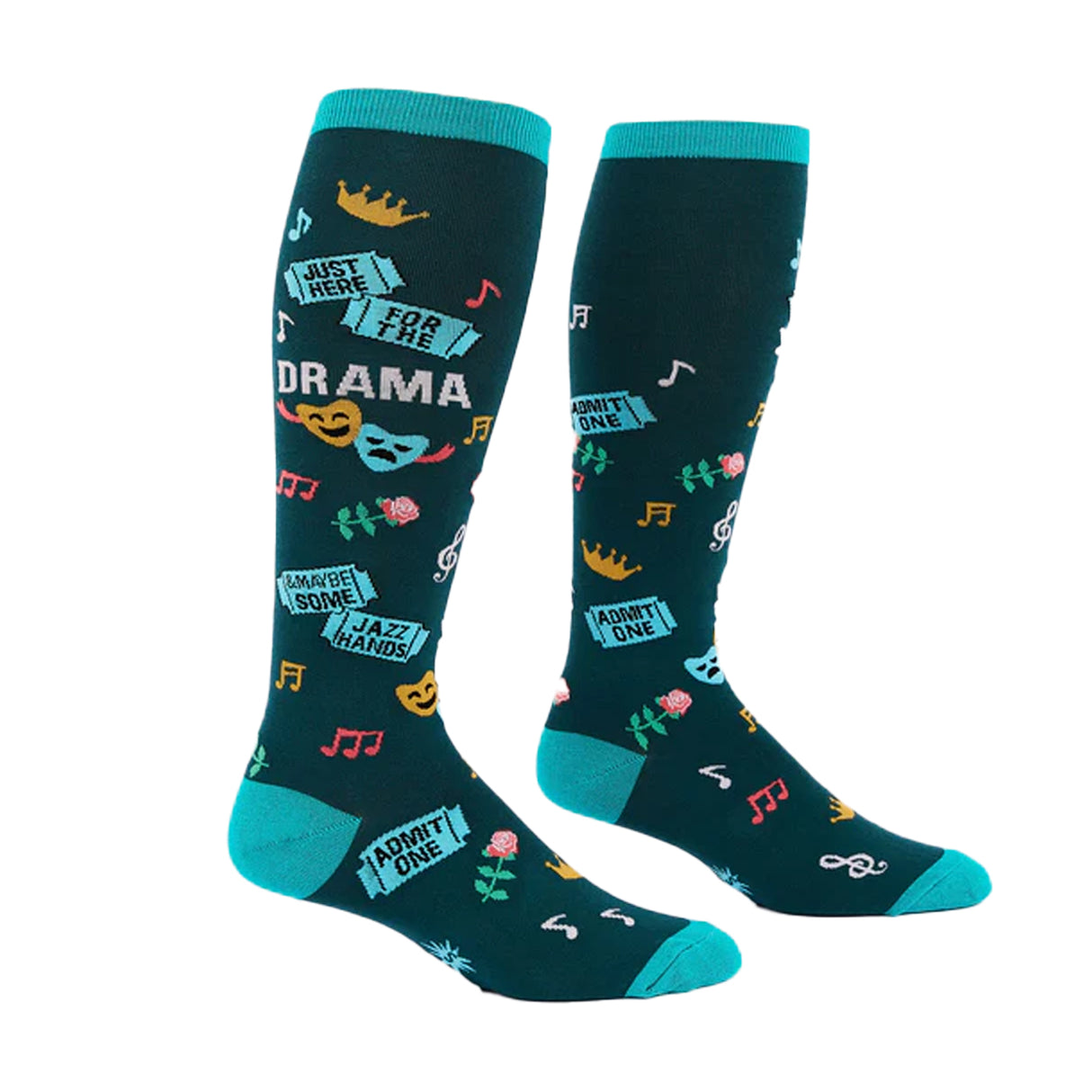 Sock It To Me Just Here For The Drama Knee High Socks