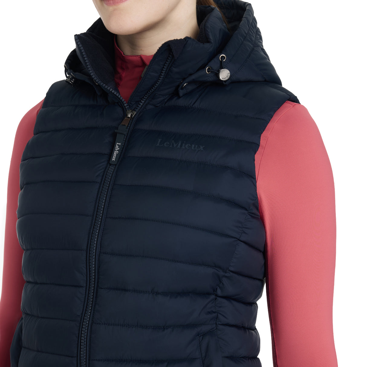 Gilet matelassé à capuche LeMieux Rose - Disponible jusqu'au 20 août 2025