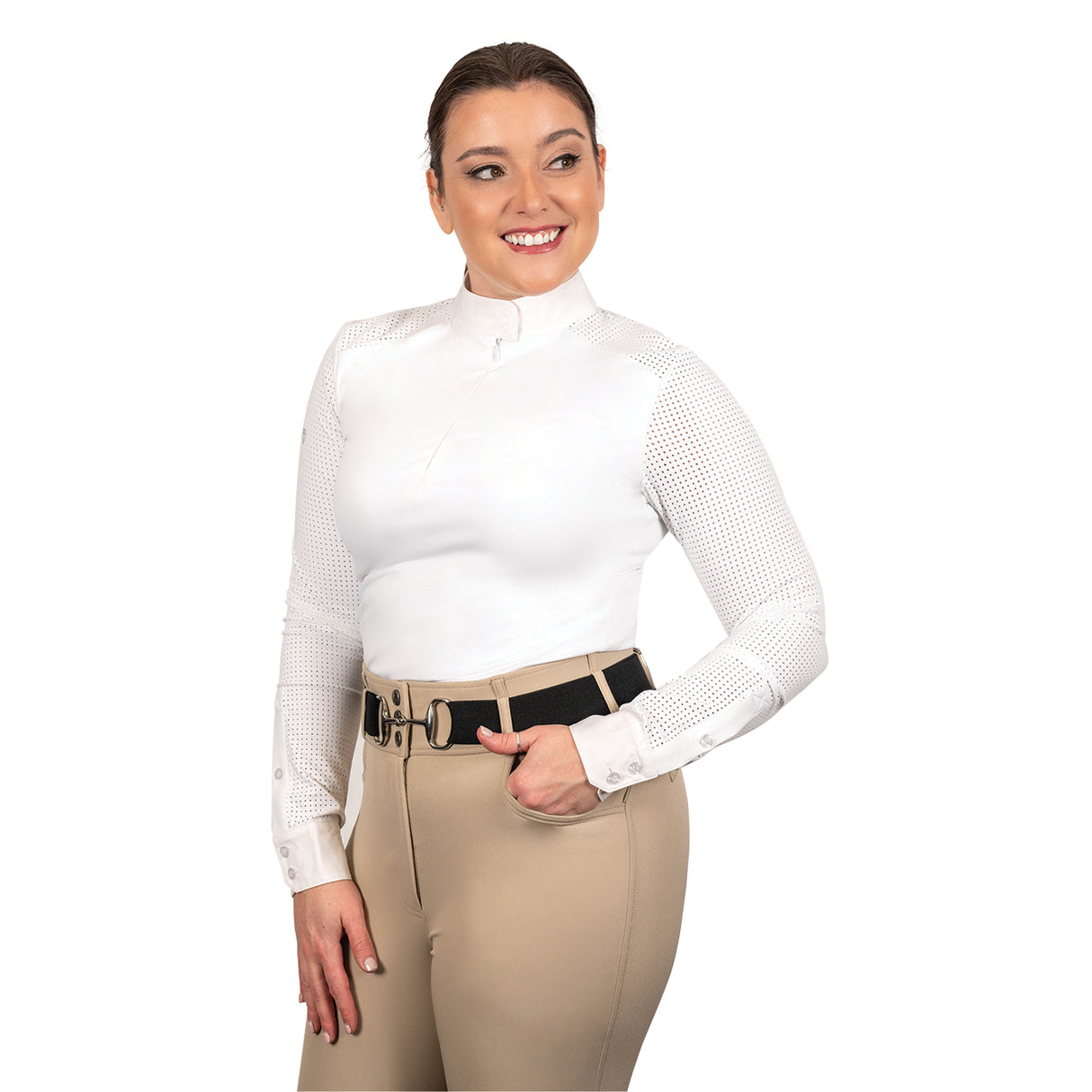 Chemise de concours à manches longues Elation Diamond Perforalux