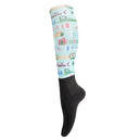 Chaussettes hautes Teal Jumps Four White Socks