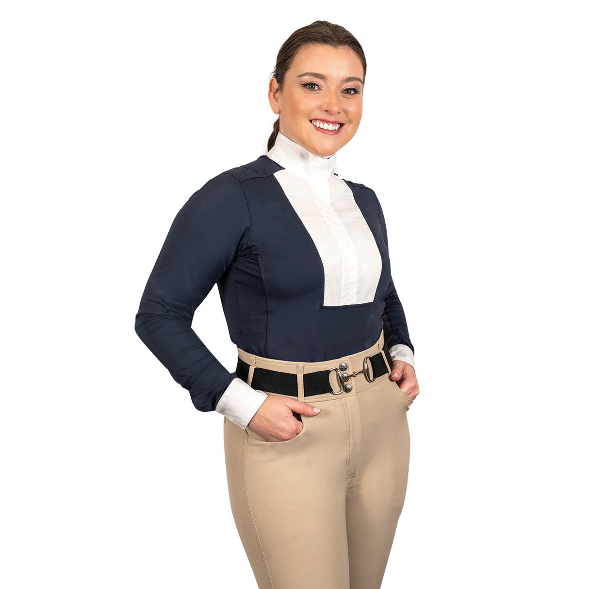 Chemise de concours à manches longues Elation Platinum Milano