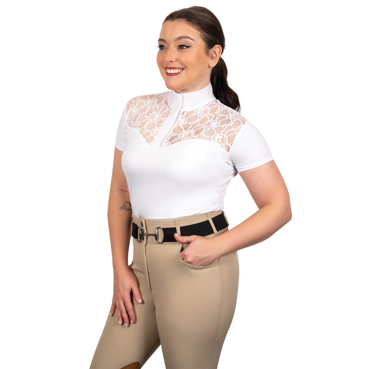Elation Platinum Merletto Short Sleeve Show Shirt