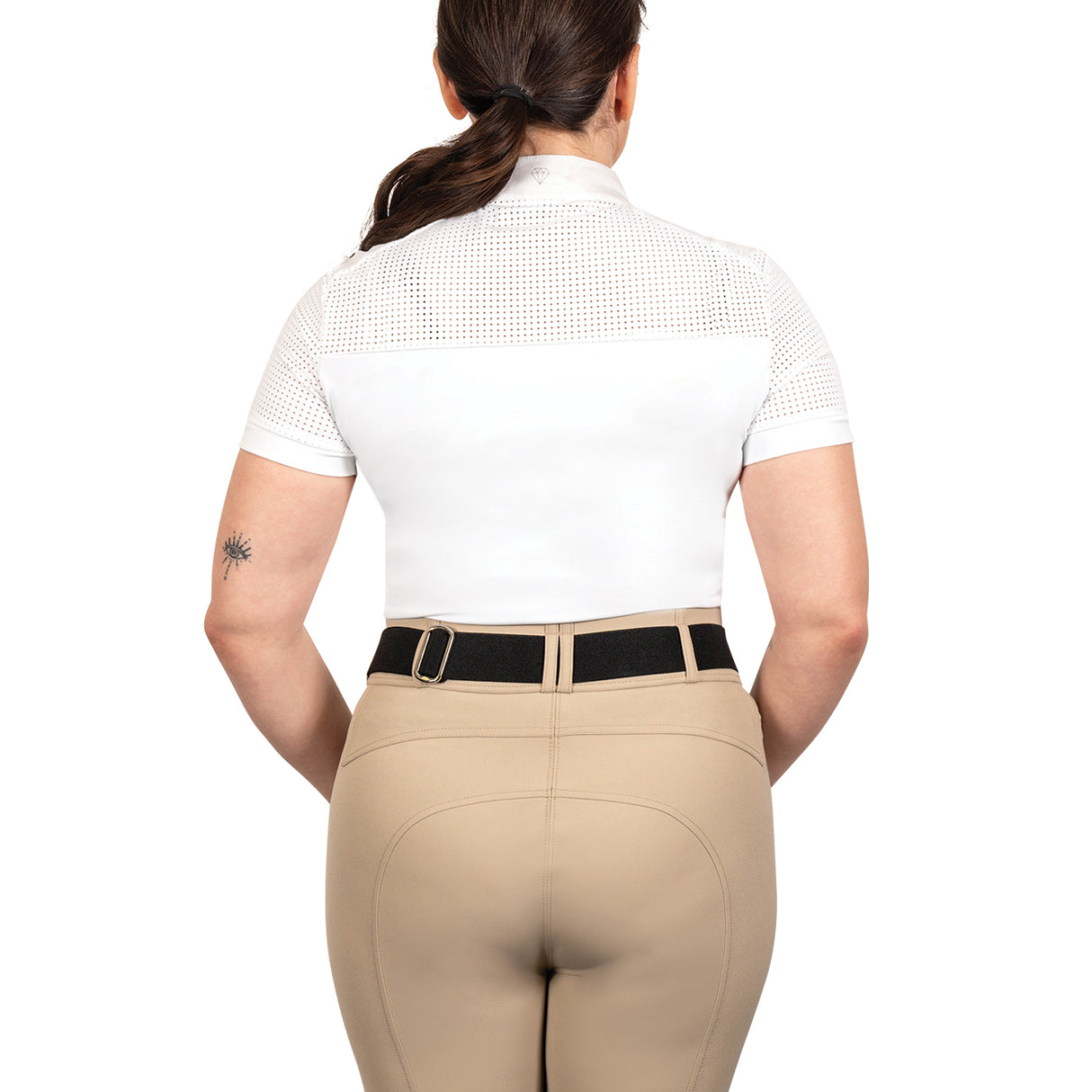 Chemise de concours à manches courtes Elation Diamond Perforalux